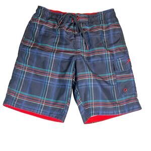 Speedo Bathing Suit Trunks Men's Small Mesh Lined Pockets Drawstring Beach Swim